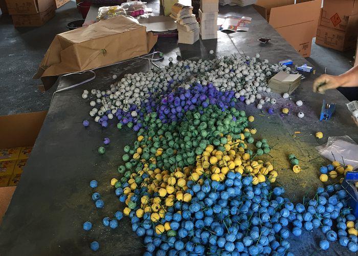 Bola de humo de fuegos artificiales